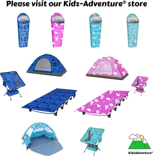 Miniatura 7 de KidzAdventure Mummy Style 32 – 59F Saco de Dormir para Niños con Funda de Almohada, 4 Estaciones, Ligero y Estilo Mochilero, Ideal para Acampar
