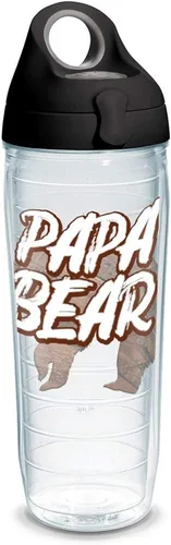 Miniatura 12 de Tervis Vaso aislado de doble pared Papa Bear hecho en Estados Unidos mantiene las bebidas frías y calientes, 16 onzas, taza, transparente