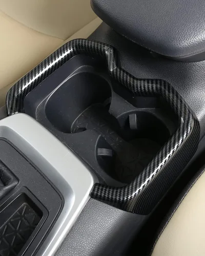 Miniatura 6 de para RAV4 2019-2025 Panel Protector de Cambios, Adornos del Portavasos, Cubierta del Pomo de Cambios Interior Consola Central Antiarañazos