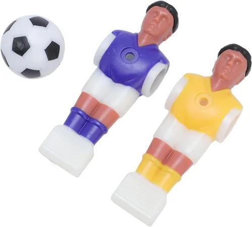Miniatura 9 de Bnineteenteam Futbolín de repuesto para hombre, 22 piezas de futbolín con pelota, muñecos de resina, para mesa de 4.6 ft