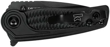 Miniatura 2 de Kershaw Cuchillo de bolsillo con radios, hoja de acero 4Cr14 de 2 pulgadas con revestimiento Blackwash, compacto EDC de apertura asistida