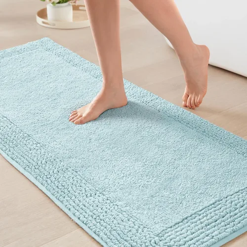Miniatura 25 de Madison Park Splendor - Alfombra de baño reversible 100% algodón con mechones, 3000 GSM, calidad hotelera, lujosa, felpa, pelo medio, tapete de baño