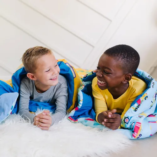 Miniatura 2 de Wildkin Saco de dormir para niños y niñas, mide 57 x 30 x 1.5 pulgadas, material de mezcla de algodón, saco de dormir para niños, tamaño ideal