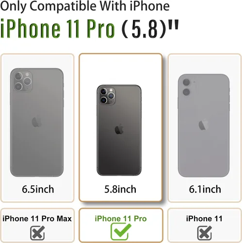 Miniatura 54 de Buleens Funda para iPhone 11 Pro Max Astronauta, Fundas Transparentes para iPhone 11 ProMax con Papel con Purpurina y Soporte de Astronauta, Mujeres