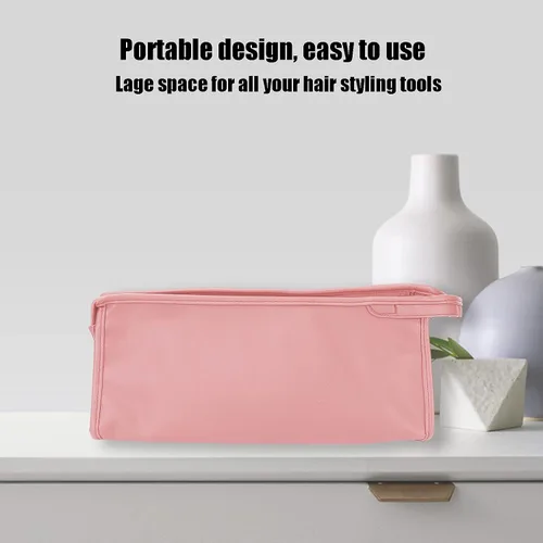 Miniatura 2 de Bolsa de almacenamiento para secador de pelo, estuche de viaje para secador de pelo, bolsa de transporte de piel sintética, bolsa portátil