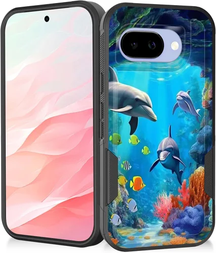Miniatura 132 de Funda para Pixel 7a, resistente de doble capa híbrida de policarbonato duro de goma suave a prueba de golpes para Google Pixel 7A 6.1 pulgadas