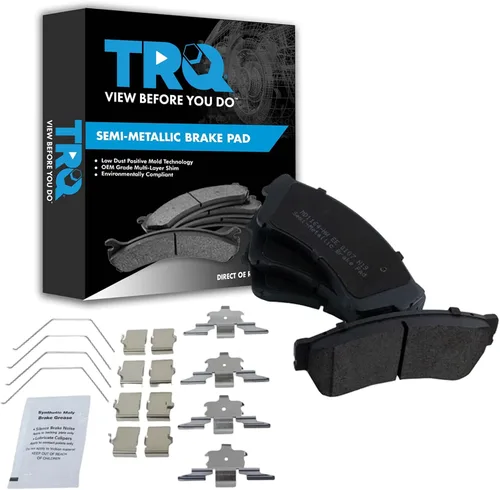 Miniatura 182 de TRQ Pastillas de freno delanteras semi metálicas compatibles con Ford Expedition 2018-2021 F-150 2018-2020 Lincoln Navigator 2018-2022