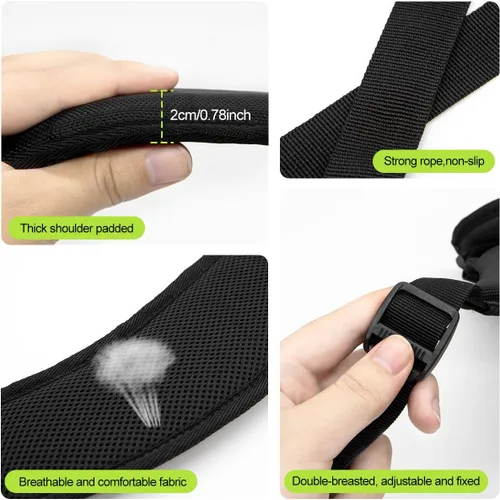 Miniatura 4 de Correas de repuesto para bolsa de golf, ajustables, impermeables, para bolsa de golf, correas de mochila de doble hombro, correa de transporte