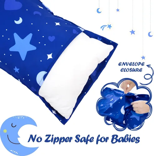 Miniatura 107 de UOMNY - Juego de 2 fundas de almohada para niños, 100 % algodón, funda de almohada, para almohadas de 5.1 x 7.1 pulgadas Búho