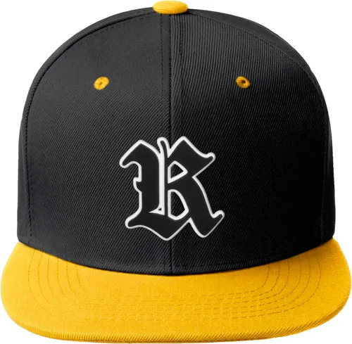Miniatura 1395 de Daxton Gorra clásica con visera de billete plano con letras del alfabeto inglés antiguo de la A a la Z