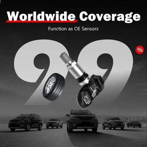 Miniatura 4 de Autel TPMS Sensor MaxiTPMS Autel MX Sensor 4 piezas Sensor universal de neumáticos de doble frecuencia 315MHz/433MHz Sensor TPMS de tallo de goma