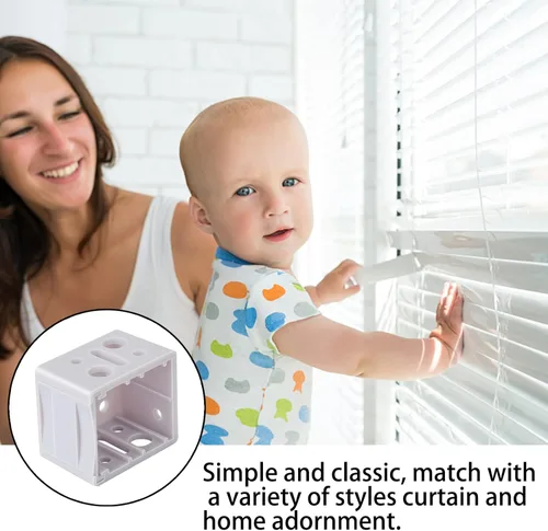 Miniatura 6 de ONLYFU Paquete de 12 soportes para persianas de 1 pulgada, soporte vertical de montaje en caja, soportes para persianas de ventana, soportes