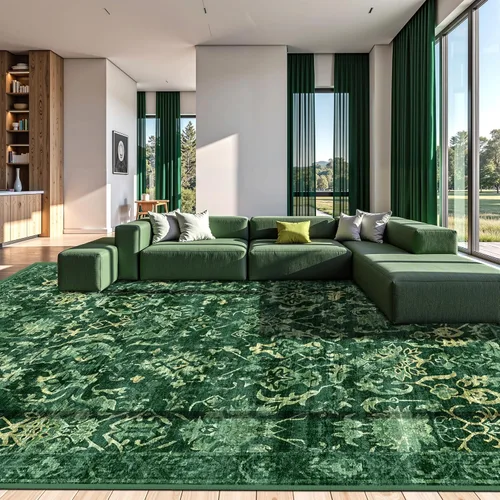 Miniatura 44 de Alfombra de área pequeña de 2 x 3 pulgadas, color beige, para entrada, baño, cocina, antideslizante, de pelo bajo, lavable, moderna alfombra bohemia