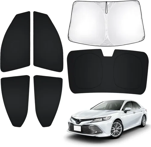 Miniatura 103 de T TGBROS Parasol para parabrisas para Honda Civic 2022-2025 2026, parasol grueso con bloqueo UV y opaca, para privacidad, plegables, 8 accesorios