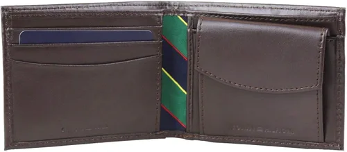 Miniatura 3 de Tommy Hilfiger Billetera plegable de cuero para hombre con bolsillo para monedas talla única
