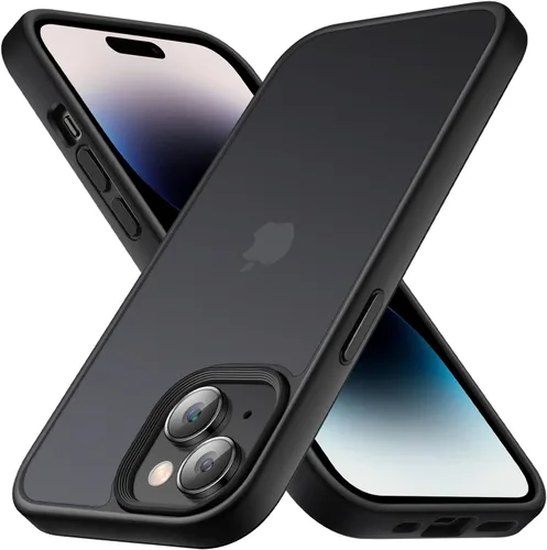 Miniatura 7 de Yriklso Funda para iPhone 11 Pro Max, protección contra caídas de grado militar, carcasa trasera dura translúcida - rosa esmerilado