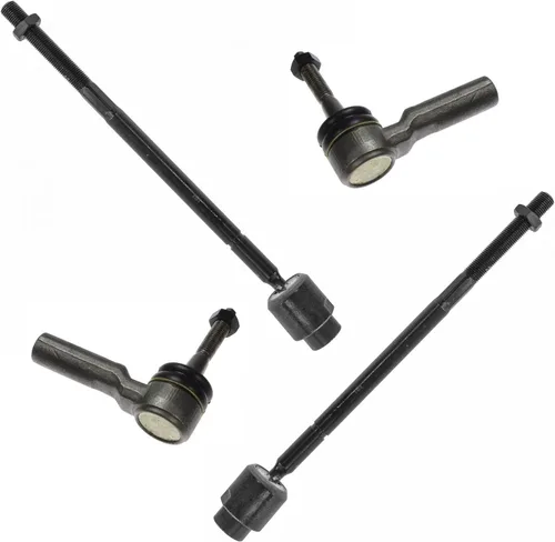 Miniatura 166 de TRQ Juego de barras de acoplamiento delanteras interiores y exteriores de 4 piezas compatible con Jeep Cherokee 1991-2001 y Comanche 91-92