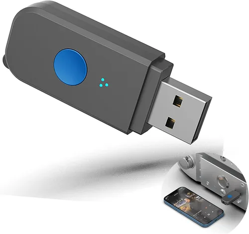 Kit USB Bluetooth para coche, adaptador receptor Bluetooth 5.3 [micrófonos más fuertes y cancelación de ruido] y [conectar y usar] para música de