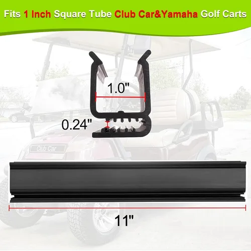 Miniatura 2 de Clips para parabrisas de carrito de golf, ajuste de banda de 1 x 1 pulgada, tubo para Club Car DS Club Car Precedent Tempo en adelante, carritos