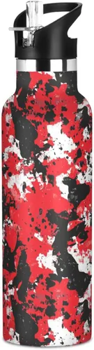 Miniatura 17 de Western Cowboy Boho Cactus Vast Wilderness, Reusable Water Bottle Insulated with Straw Double Wall Vacuum Insulated Leakproof and BPA Free for Gym 20