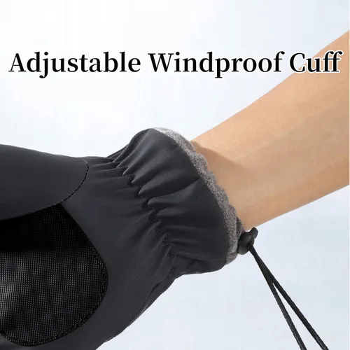 Miniatura 7 de ihuan Guantes de invierno impermeables a prueba de viento para hombre y mujer, guantes cálidos para clima frío, dedos con pantalla táctil