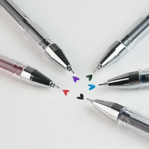 Miniatura 5 de Dong-A Bolígrafo de tinta de punta ultrafina de 0.012 in, 10 colores surtidos, bolígrafos de gel de línea fina y tacto suave, bolígrafos de tinta