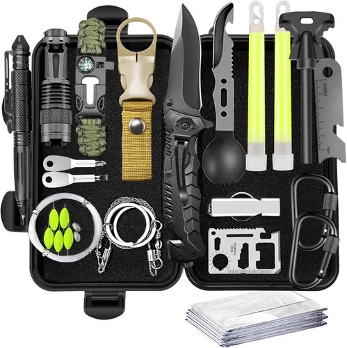 Miniatura 6 de Regalos para hombres, papá, cumpleaños, Navidad, día del padre, equipo y equipo de supervivencia, equipo único de campamento, caza, senderismo, al