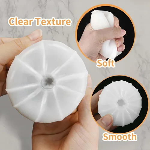 Miniatura 6 de 2 moldes de velas de calabaza para hacer velas, juego de moldes de silicona grandes y pequeños de Halloween para velas, cera de jabón, yeso, resina