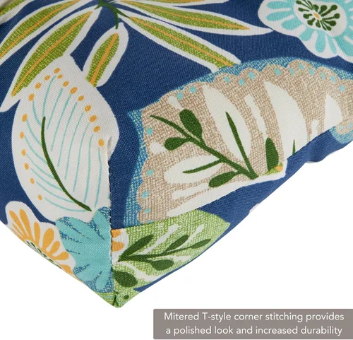 Miniatura 4 de Greendale Home Fashions - Cojín para silla de respaldo alto para exteriores de 44x22 pulgadas (2 unidades), diseño floral de magnolia Magnolia Floral
