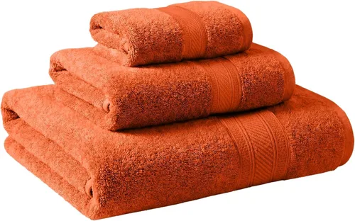 Miniatura 13 de Superior Juego de 2 toallas de baño de fibra larga 100% algodón peinado de 27.64 oz/m², para baño, ducha, cocina, súper suave, afelpado, altamente