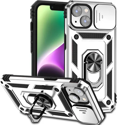 Miniatura 19 de Funda magnética compatible con iPhone 14 Pro de 6.1 pulgadas, funda magnética para iPhone 14 Pro con cubierta de cámara y soporte de grado militar