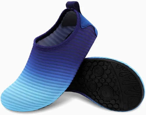 Miniatura 3 de Scurtain - Zapatos acuáticos para niños, calcetines acuáticos de secado rápido con sensación de pies descalzos para niños, niñas y bebés con suela