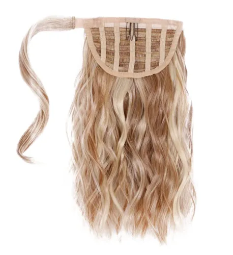 Miniatura 3 de Hairuwear Hairuwear - Cola de caballo sintética, estilo R1416T, tostada con mantequilla, 18 pulgadas