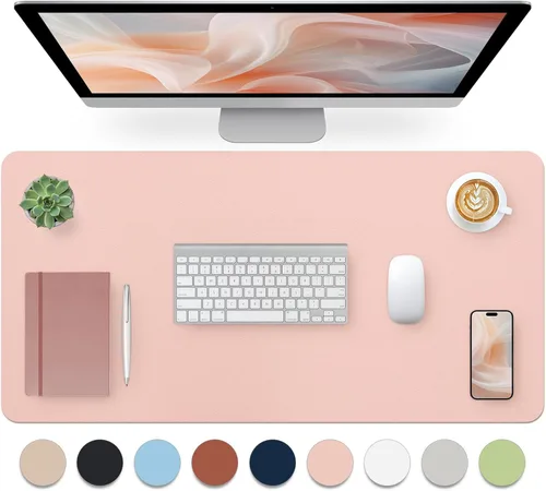 Miniatura 42 de Bloss Almohadilla de escritorio de cuero y reposamuñecas para teclado, alfombrilla grande para mouse + almohadilla para teclado + soporte de muñeca
