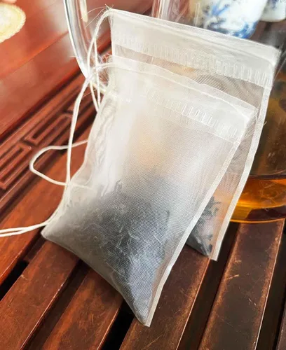 100 bolsas de filtro de té de hojas sueltas, bolsas de té vacías para té de hojas sueltas y especias de hierbas (2.36 x 3.15 pulgadas)