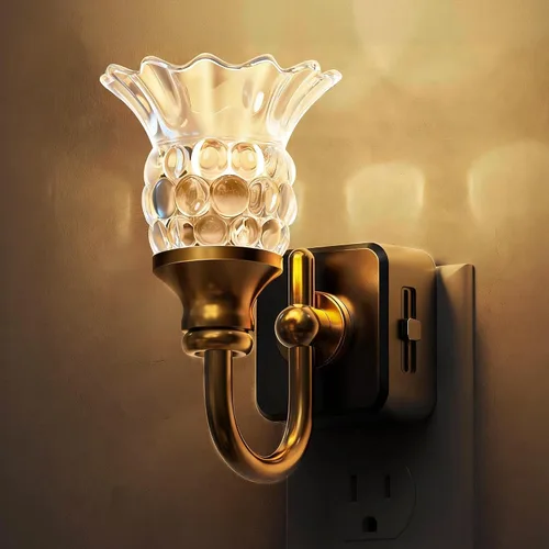 Miniatura 26 de L LOHAS LED - Luces nocturnas enchufables en la pared, temperatura de color ajustable 3000K/4000K/5000K, luz nocturna de burbujas con sensor