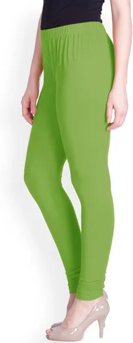 Miniatura 44 de ladyline Leggings Churidar elásticos de algodón para mujer Extra largos de longitud completa de cintura alta Talla regular y grande Pantalones