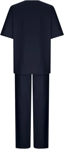 Miniatura 40 de Conjuntos de verano de 2 piezas para mujer, conjuntos elegantes y casuales de color liso, para verano, otoño, cuello redondo, tops y pantalones