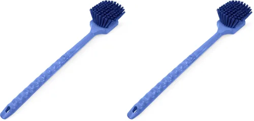 SPARTA 40501EC14 Cepillo de Plástico Grande para Fregar, 20 Pulgadas, Azul (Paquete de 2) - Limpieza de Cocina y Utilidad con Mango Largo