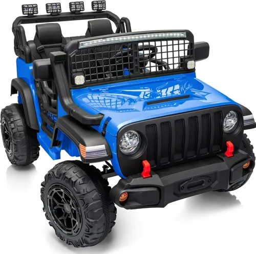 Outfunny - Vehículo de paseo de 2 plazas, coche eléctrico de 24 V y 4 WD para niños de 4 a 8 años con control remoto, motores de 4x200W, capacidad