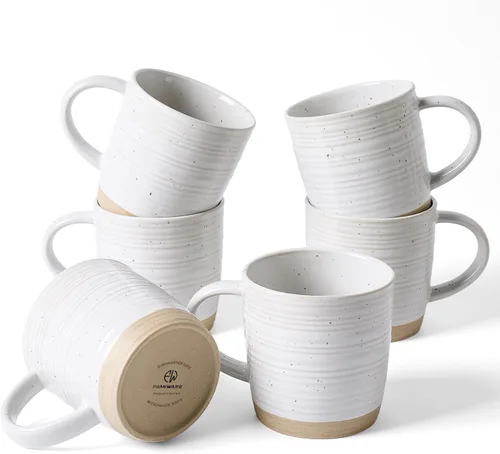 Miniatura 16 de famiware Juego de 4 tazas de café, juego de tazas de 13 onzas, juego de tazas de cerámica con asa para café, té, cacao, leche, serie Constellation