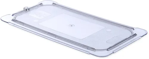 Carlisle FoodService Products StorPlus Tapa plana, cubierta para bandejas de comida de tamaño 1/3, 12.75 x 7 pulgadas, 1 unidad, transparente