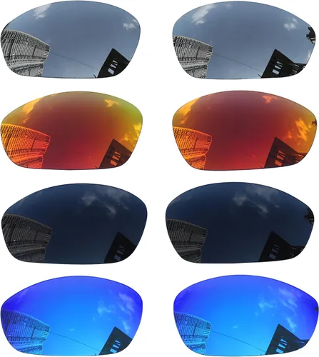 Acefrog 4 pares de lentes polarizadas de repuesto para Oakley Straight Jacket 2007, ajuste perfecto, inastillable, antiarañazos, paquete económico