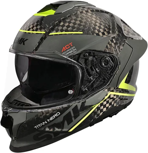 Miniatura 10 de SMK Helmets Titan Carbon Full Face Motorcycle Helmet