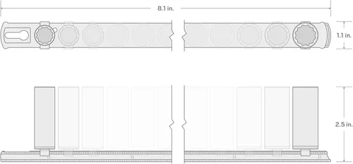 Miniatura 7 de TEKTON Juego de llaves de vaso de 12 puntos de 1/4 pulgadas de profundidad con riel, 11 piezas (5/32-9/16 pulgadas) SHD90107