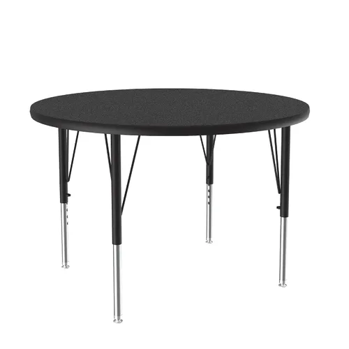 Miniatura 43 de Correll Mesa de Actividades Rectangular para Aula de 24"x36", Altura Ajustable (19"-29"), Granito Negro Laminado Térmico Fusionado Duradero