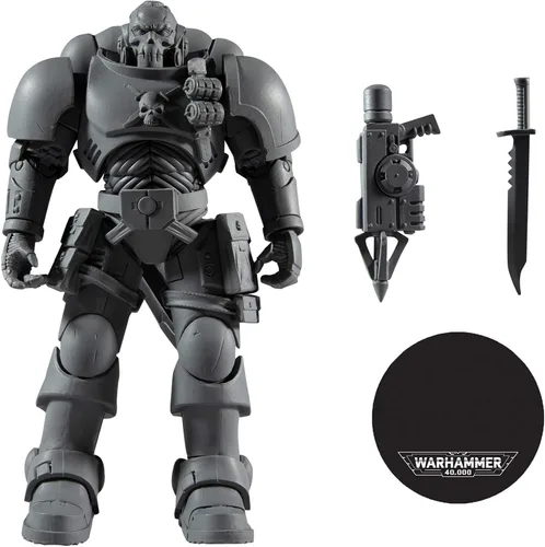 Miniatura 7 de McFarlane Toys Warhammer 40,000 Space Marine Reiver (a prueba de artista) con lanzador de grapnel y base de 7 pulgadas figura de acción