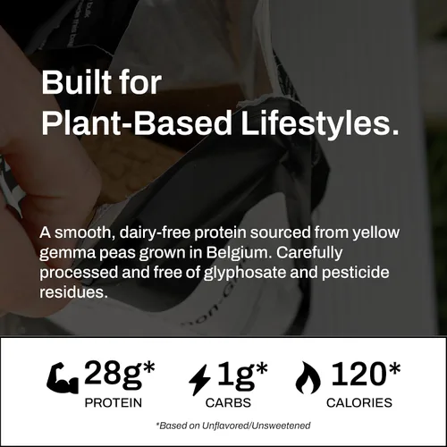 Miniatura 6 de True Nutrition Aislado de proteína de guisante en polvo, 0.88 oz de proteína vegana sin OMG en polvo por porción, bajo en carbohidratos, bajo