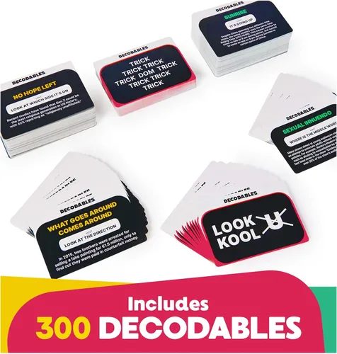 Miniatura 4 de Spin Master Games, Decodables, un juego histérico de fiesta para adultos, juego de cartas para adultos, actividad de despedida de soltera, 3-8