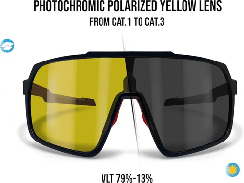 Miniatura 9 de Bertoni Deportes Ciclismo MTB Gafas De Sol Hombres Mujeres Antivaho Lente Óptica RX Portador Acc. - GEMINI NUEVO Portador de lentes ópticas